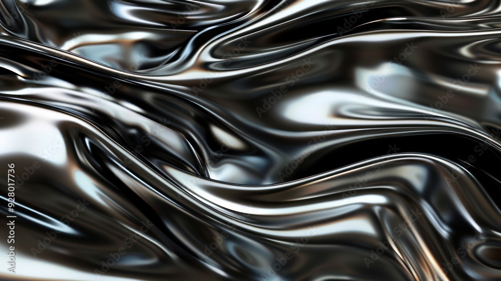 Abstract Metallic Liquid Waves Abstract Metallic Liquid Waves