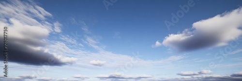 A blue sky with clouds