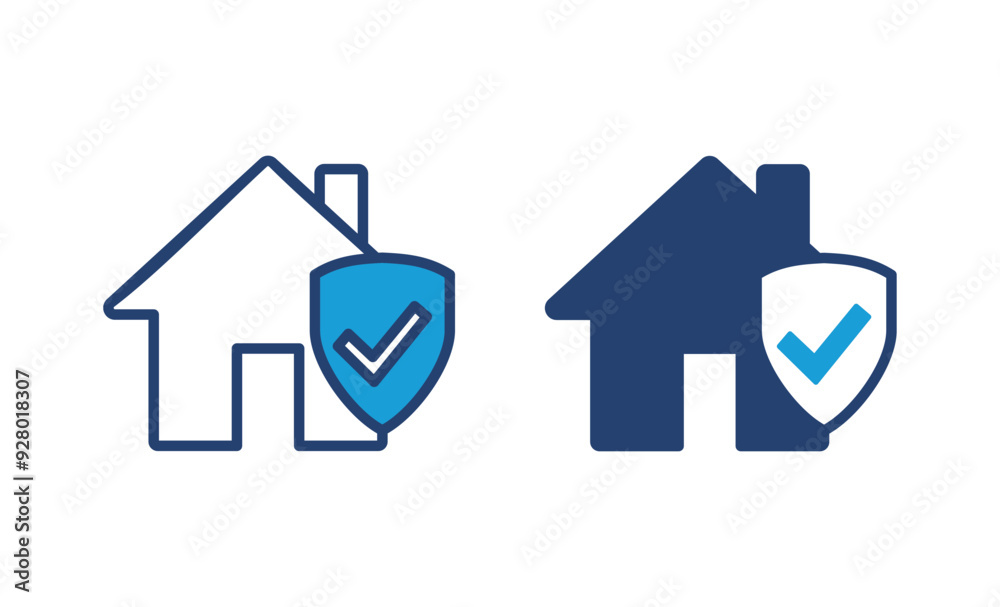 Fototapeta premium house insurance icon vector. house protection icon.