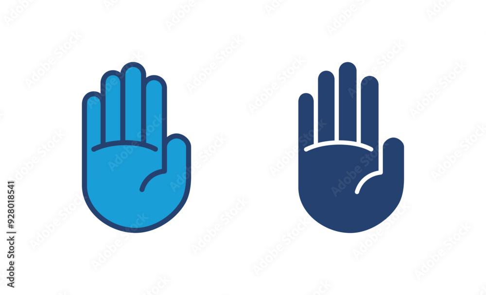 Hand icon vector. hand vector icon, palm Hand icon vector. hand vector icon, palm