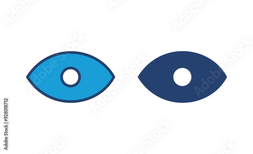 Eye icon vector. Eye vector icon. Look and Vision icon.
