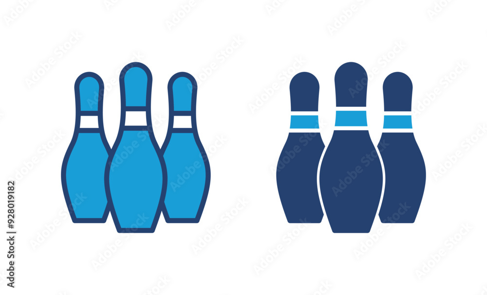 Bowling icon vector. bowling ball and pin icon. bowling pins Bowling icon vector. bowling ball and pin icon. bowling pins