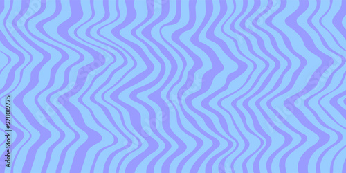 Blue marble acrylic swirl seamless pattern, water texture, watercolor marble background. 1970s trippy zigzag seamless pattern.