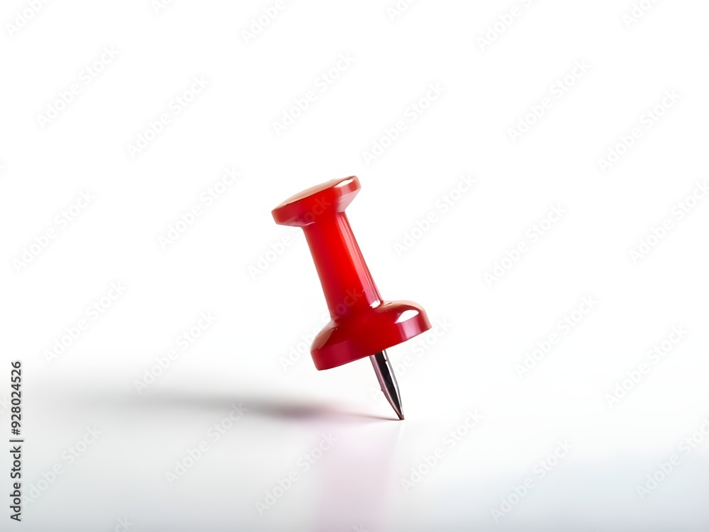 red push pin isolated red push pin isolated
