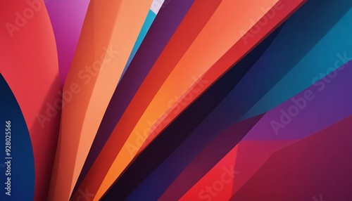 Wallpaper Mural Vibrant diagonal stripes of color create a striking abstract design Torontodigital.ca