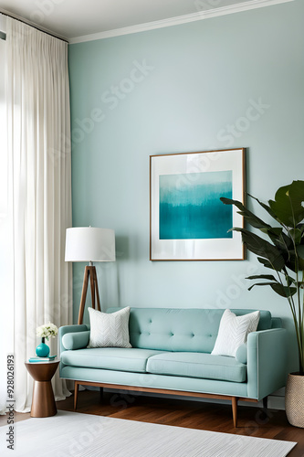 modern living room with sofa