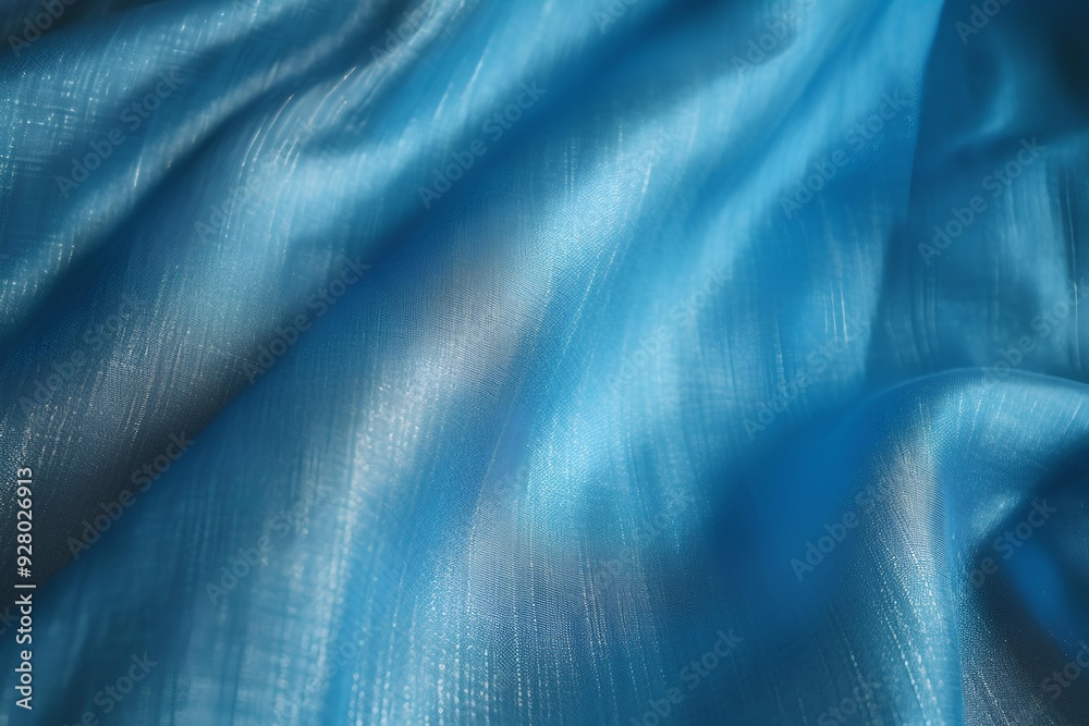 Obraz premium blue silk background