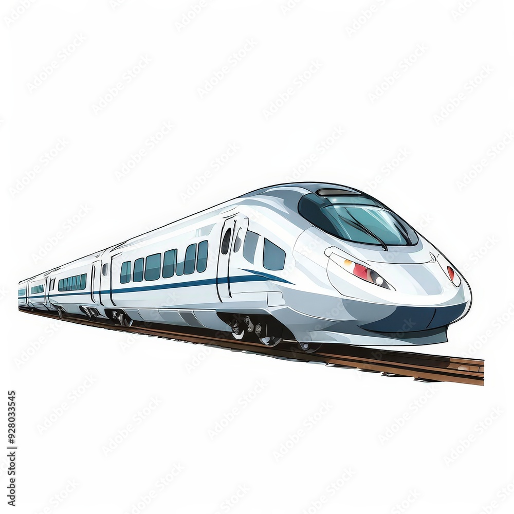 Naklejka premium the AI Image Generator, Bullet Train
