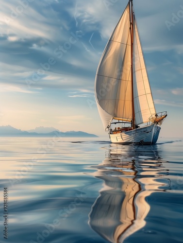 sailboat sailing deep space stunning glassy times amateur stainless steal stunningly