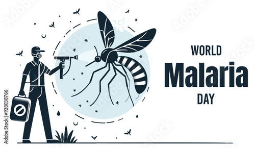 world malaria day vector design