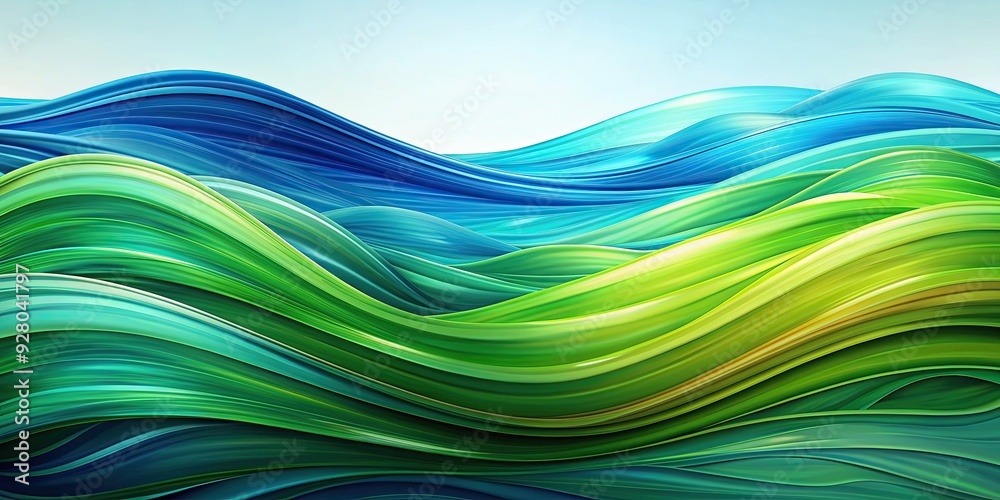Vibrant and captivating abstract waves in shades of green and blue , dynamic, fusion, vibrant, hue, captivating, waves, abstract Vibrant and captivating abstract waves in shades of green and blue , dynamic, fusion, vibrant, hue, captivating, waves, abstract