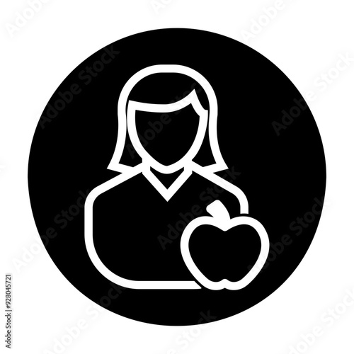 nutritionists profile Solid icon