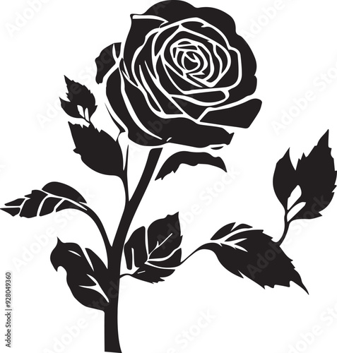 Black Rose Silhouette