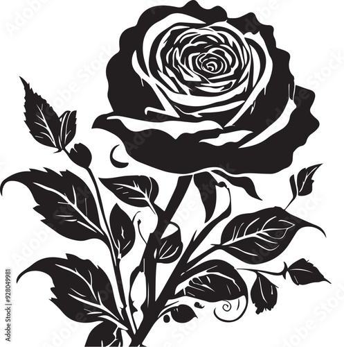 Black Rose Silhouette