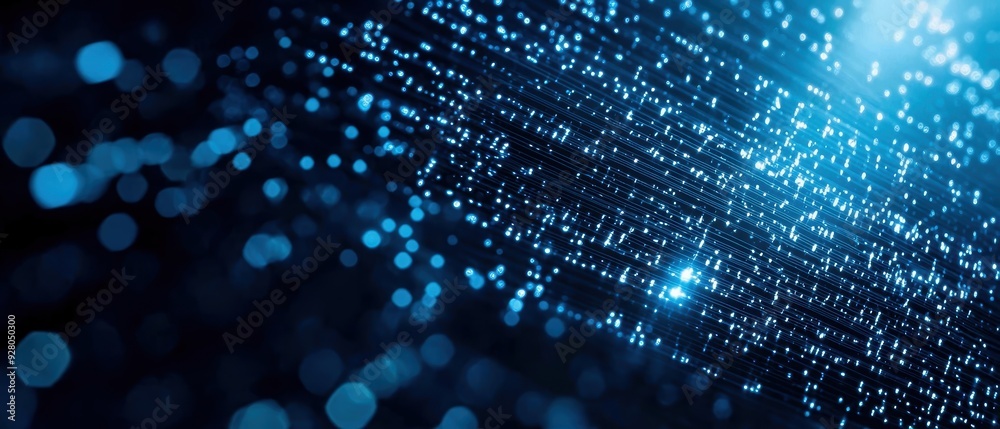 A mesmerizing abstract background featuring shimmering blue particles, ideal for technology and digital themes. A mesmerizing abstract background featuring shimmering blue particles, ideal for technology and digital themes.