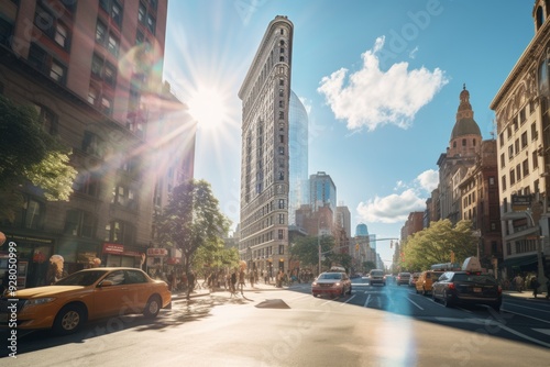 Urban Icons Lens Flare and Medium Format Views of NYC and Toronto