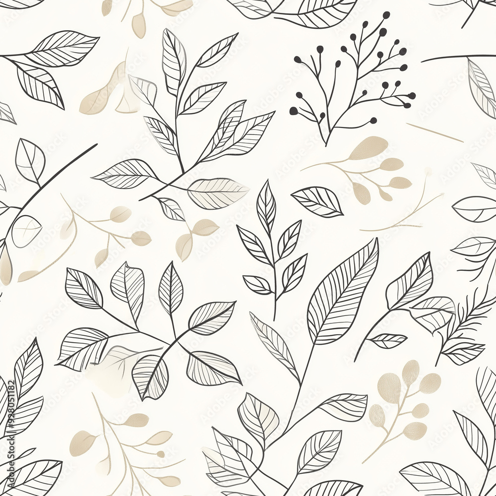 Fototapeta premium seamless floral pattern