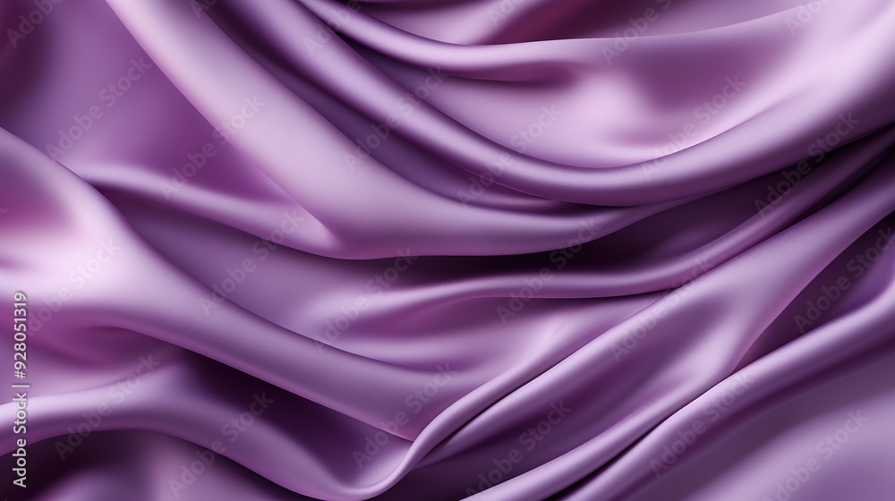 Fototapeta premium Smooth, flowing purple fabric drapes elegantly.