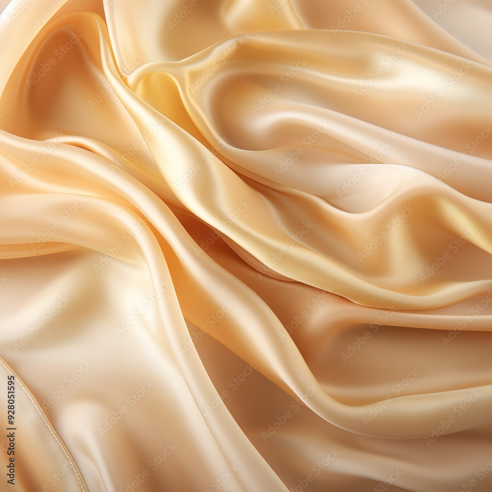 Soft, flowing beige fabric, creating a luxurious and elegant background. Soft, flowing beige fabric, creating a luxurious and elegant background.