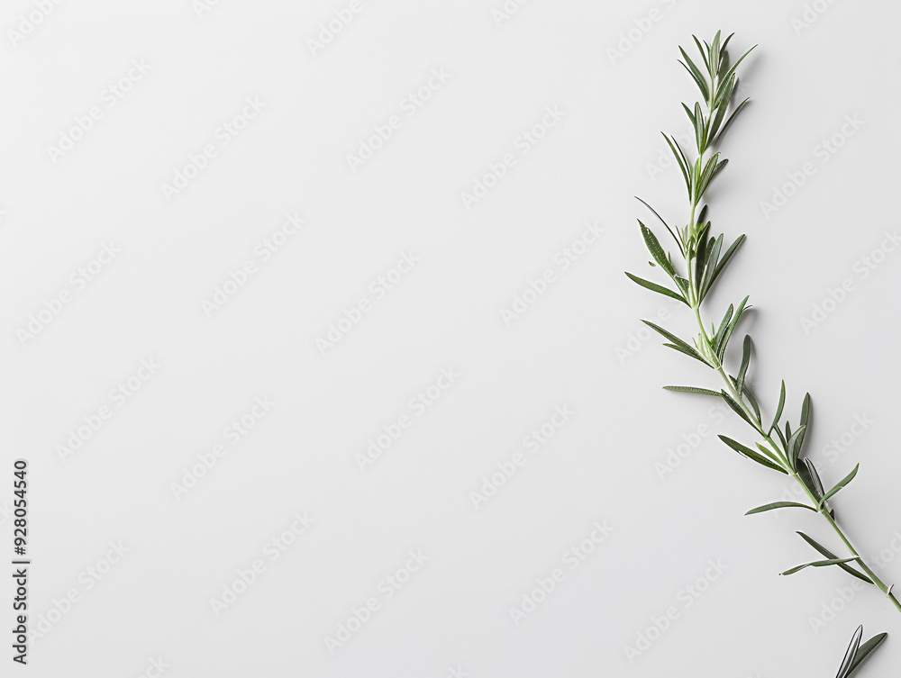 leaves in white background