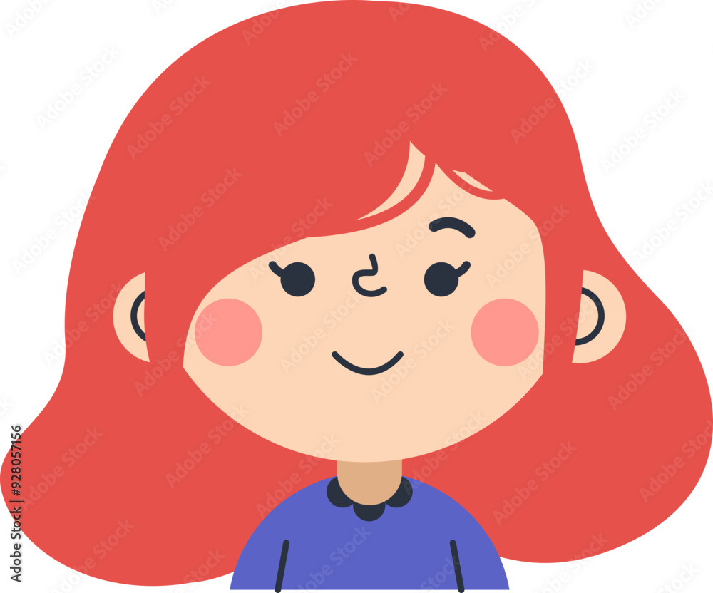 Cute Children Avatar Illustration Element Cute Children Avatar Illustration Element