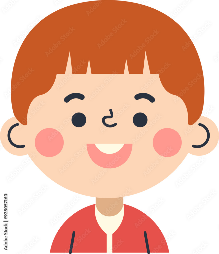 Obraz premium Cute Children Avatar Illustration Element