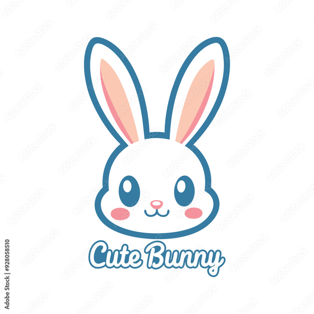 Cute Rabbit Bunny Logo vector Illustration design Cute Rabbit Bunny Logo vector Illustration design