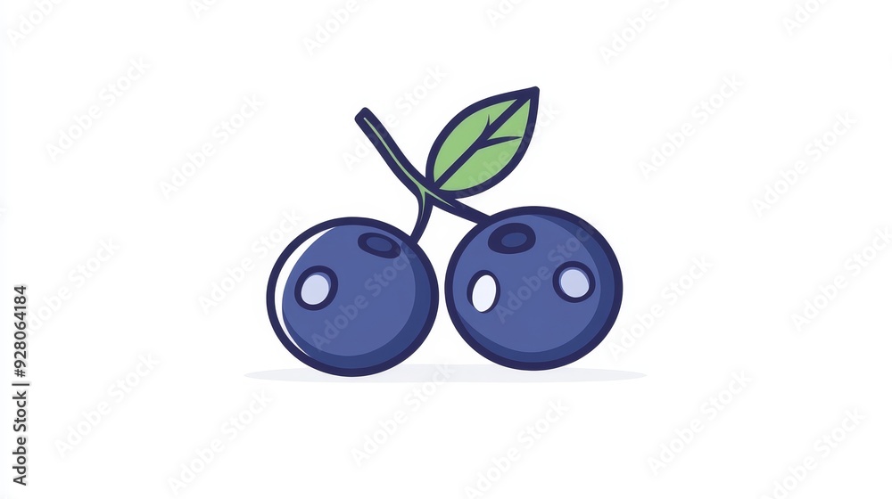 Delicate line art of a blueberry, hand drawn with a minimalist approach, white background, clean and simple design Delicate line art of a blueberry, hand drawn with a minimalist approach, white background, clean and simple design