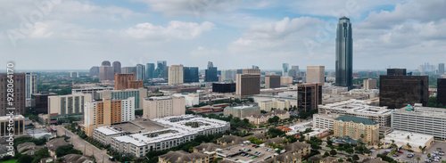 Konstfotografi Cityscape buildings of Westside in Uptown Houston, Texas, United States of America