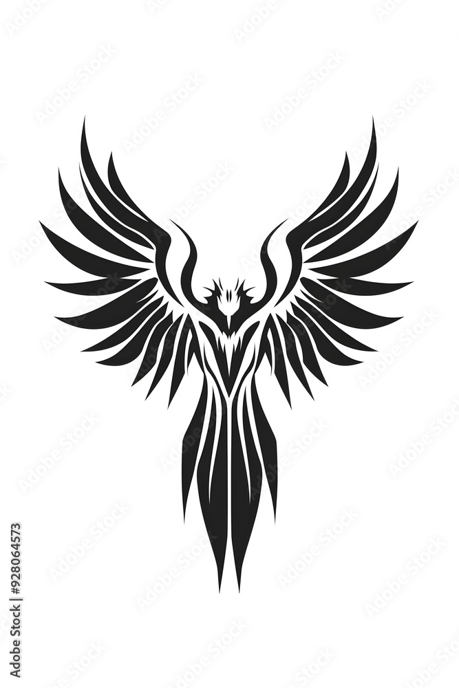 Obraz premium A tattoo drawing idea on a white background, featuring simple yet impactful designs. The clean lines and stark contrast create a visually striking effect, perfect for timeless and versatile artwork.