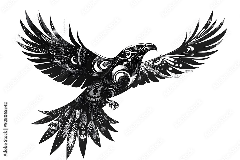 Obraz premium A tattoo drawing idea on a white background, featuring simple yet impactful designs. The clean lines and stark contrast create a visually striking effect, perfect for timeless and versatile artwork.