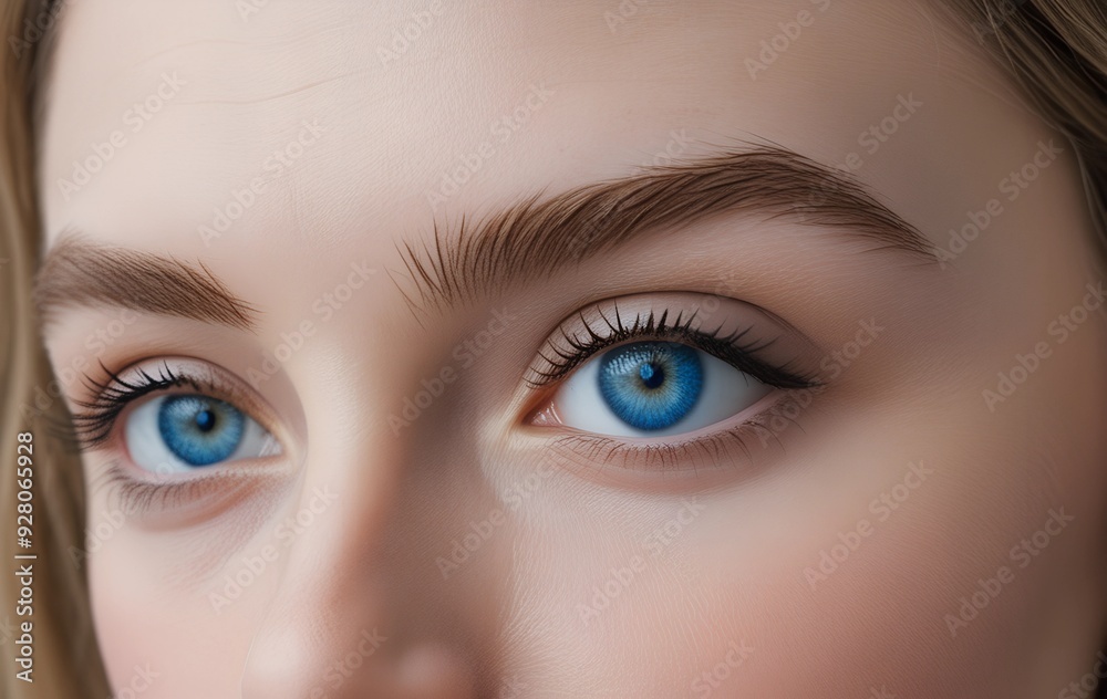 Striking Blue Eyes and Flawless Brows Striking Blue Eyes and Flawless Brows