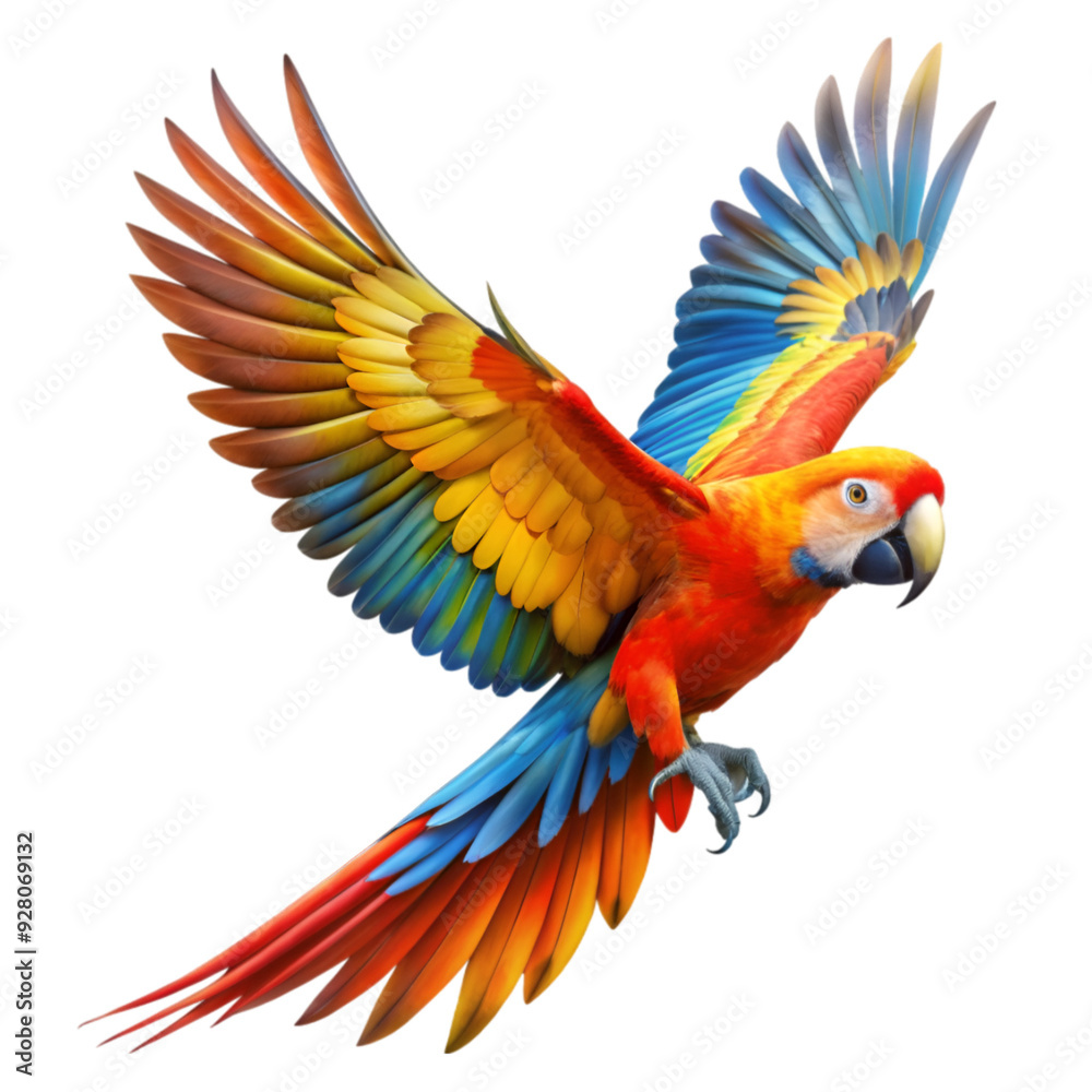 Obraz premium Flying parrot