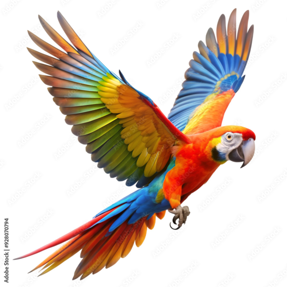 Obraz premium Flying parrot