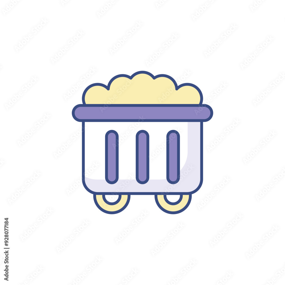 Dusmpster icon design with white background stock illustration Dusmpster icon design with white background stock illustration