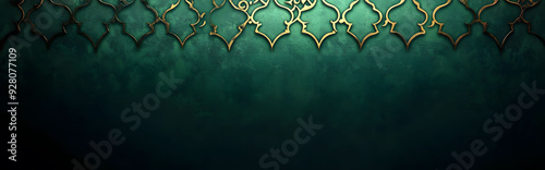 Luxury ramadan background with dark green arabesque pattern arabic islamic east style Decorative design for print poster cover brochure flyer banner