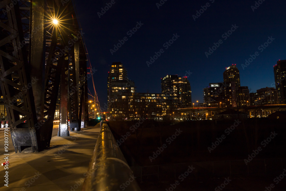 Fototapeta premium city bridge at night