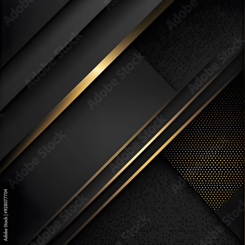 Modern luxury background carbon 3d VIP vector overlap layer on dark and shadow black space with abstract style for design.