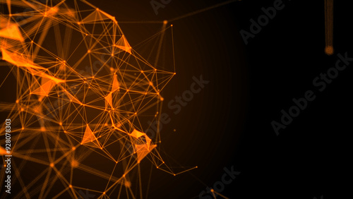 Plexus structure evolving in organic motion, 4k footage, not AI generated