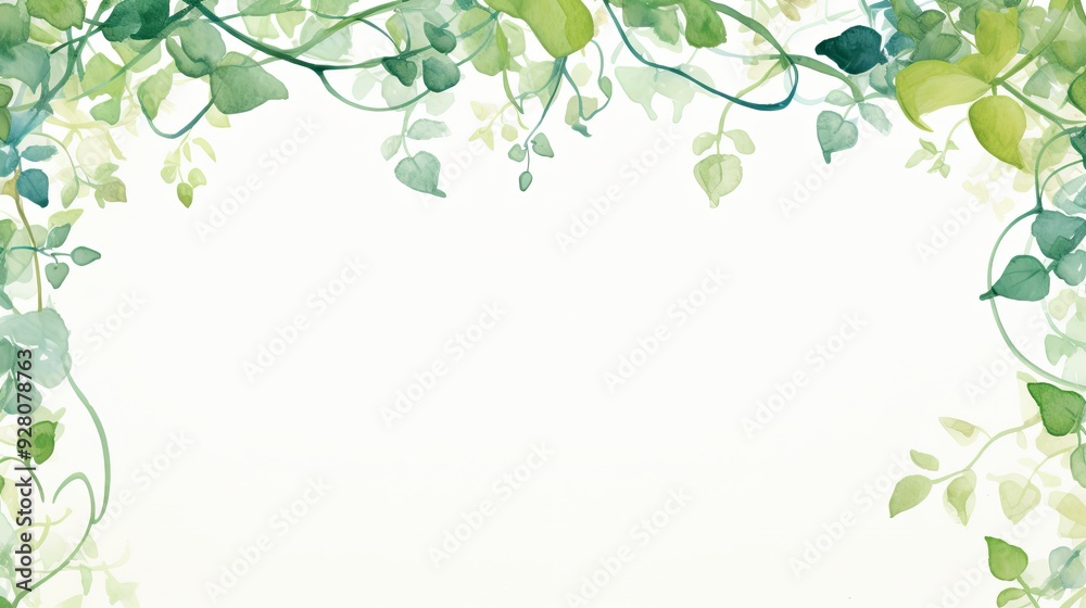 Serene Garden. Nature-inspired watercolor painting Serene Garden. Nature-inspired watercolor painting