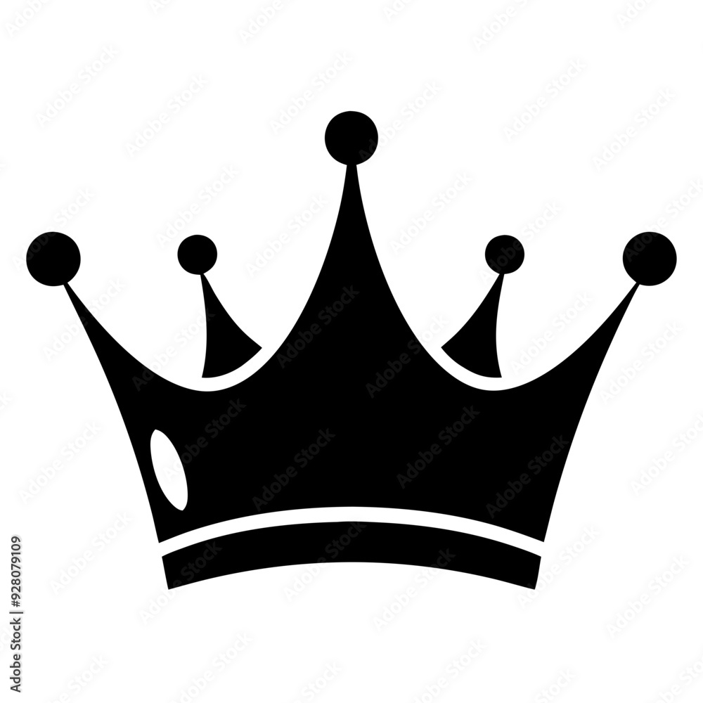 black crown isolated vector illustration black crown isolated vector illustration