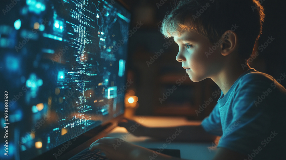 Boy coding with friends Generative AI is making its way into the programming world through AI code assistants Boy coding with friends Generative AI is making its way into the programming world through AI code assistants