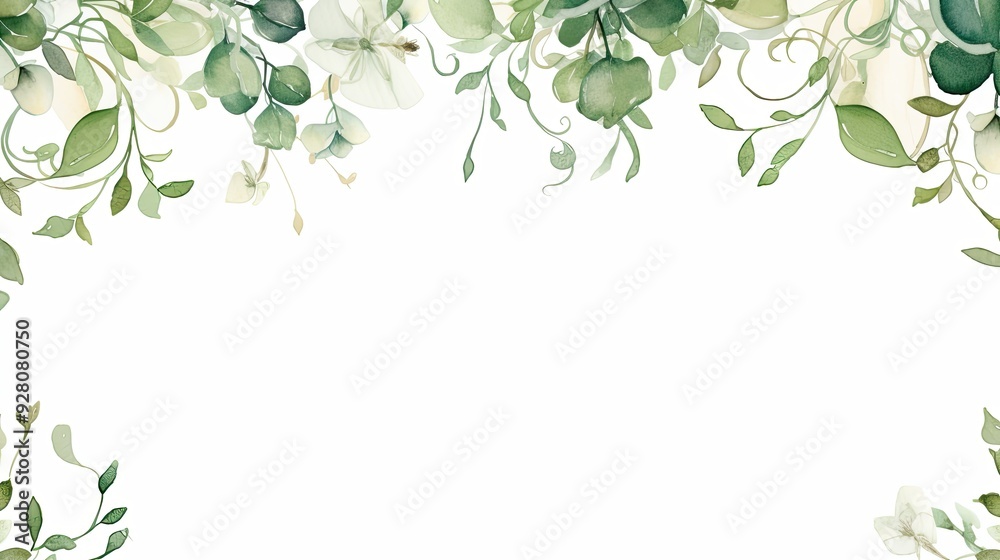 Elegant Garden Theme Wedding Invitation Frame Elegant Garden Theme Wedding Invitation Frame