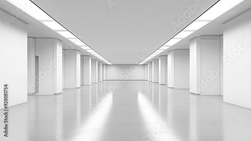 Minimalist Illumination. Modern interior design concept