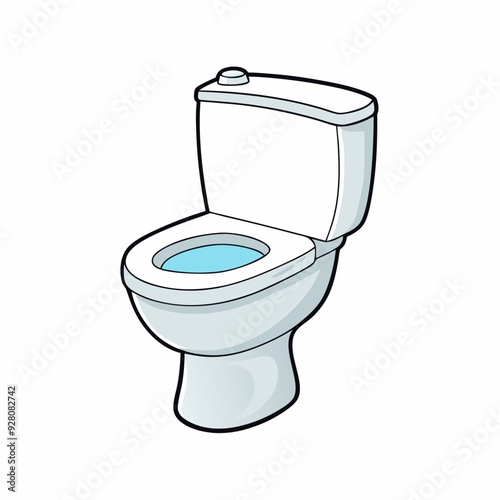 Toilet bowl isolated on white, Toilet bowl vector art, Toilet bowl silhouette, Toilet bowl icon, Toilet bowl line art,eps, black and white Toilet bowl
