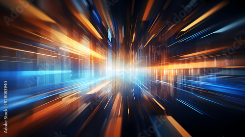 The charm of light and shadow of the city at night