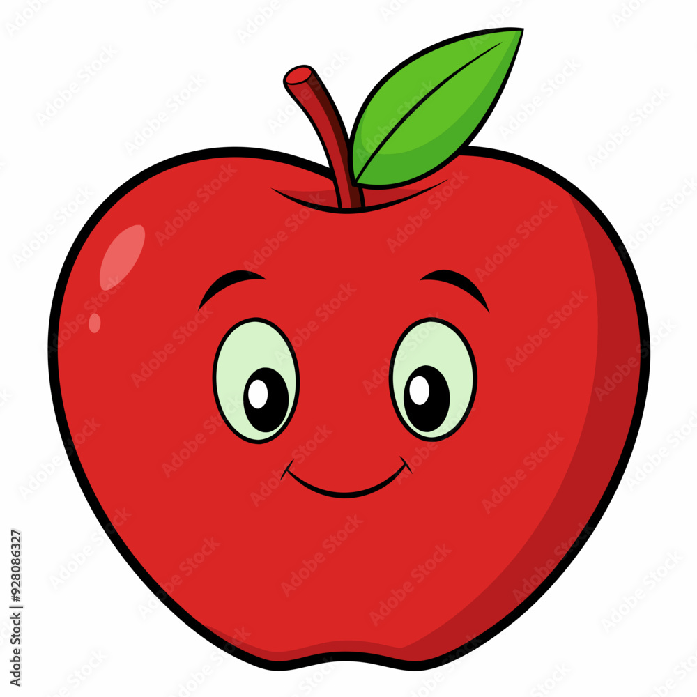 Red apple with leaves isolated on white, red apple vector illustration, fruti vector art, red apple silhouette, food icon, apples line art, eps Red apple with leaves isolated on white, red apple vector illustration, fruti vector art, red apple silhouette, food icon, apples line art, eps