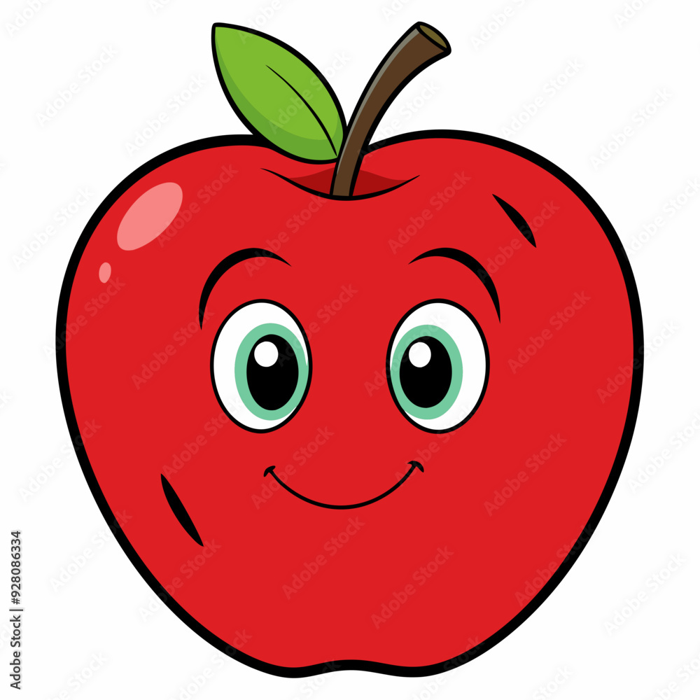 Red apple with leaves isolated on white, red apple vector illustration, fruti vector art, red apple silhouette, food icon, apples line art, eps Red apple with leaves isolated on white, red apple vector illustration, fruti vector art, red apple silhouette, food icon, apples line art, eps