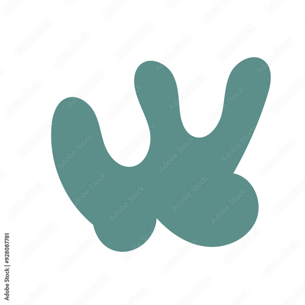 Green abstract shapes vector 