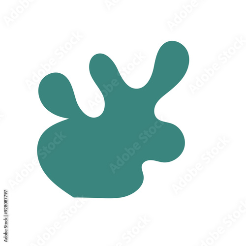 Green abstract shapes vector 